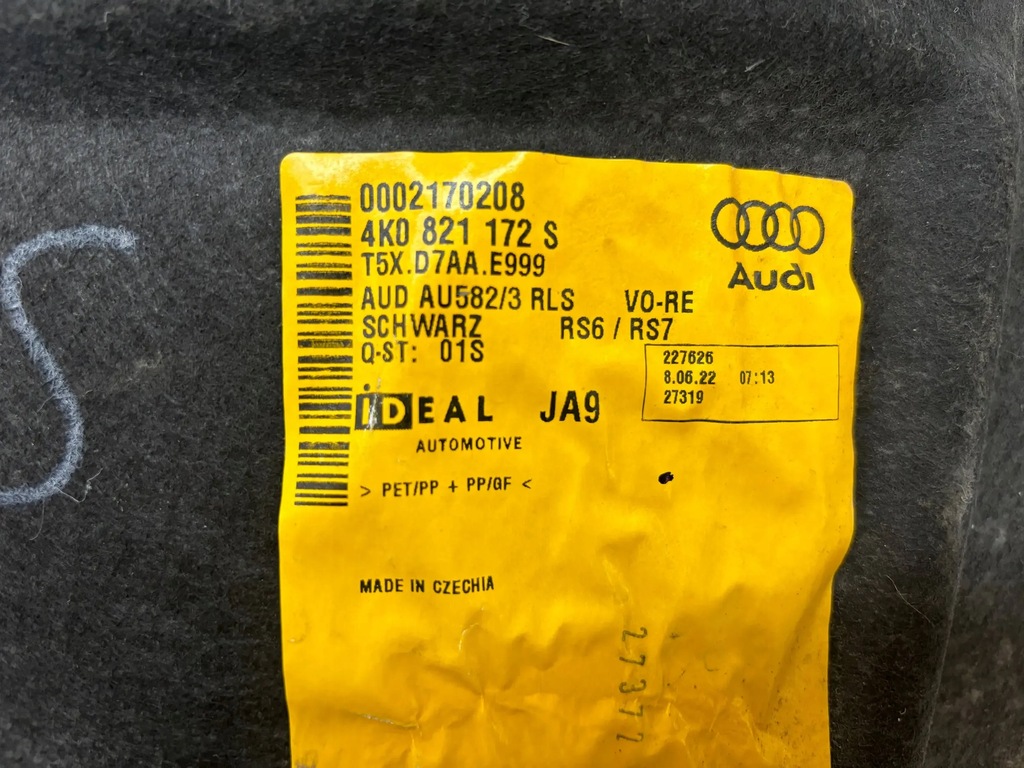 фото №5, Підкрилок правий перед audi rs6 c8 2019--- 4k0 4k0821172s