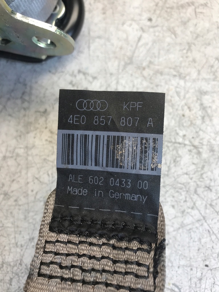 фото №5, Pas натягувач середній задня audi a8 d3 4e0857807a