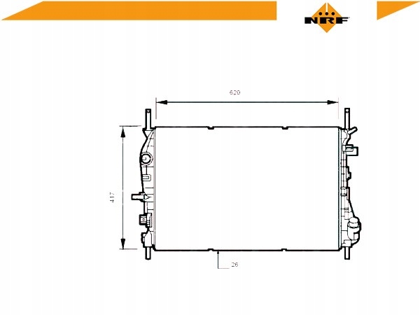 53741 nrf радіатор води ford mondeo 3 2.0tdci Зі Шроту