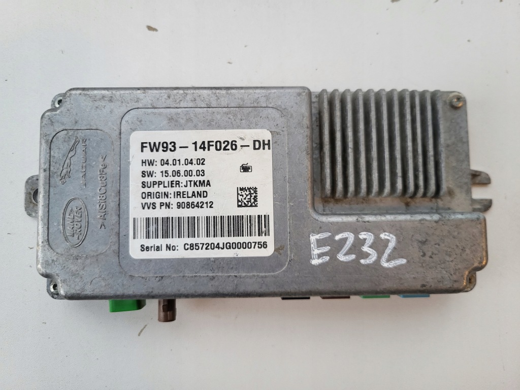 фото №1, Модуль блок керування камери jaguar fw93-14f026-dh