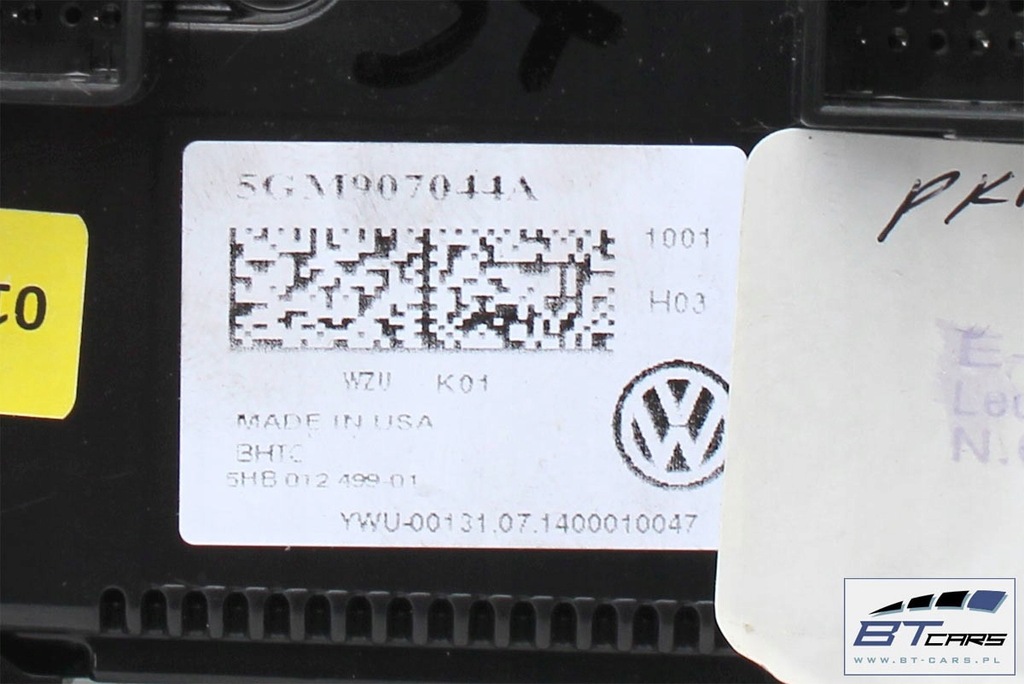 фото №6, Vw golf 7 панель кондиціонера кондиціонер 5gm907044a модуль блок керування обдув кондиціонер