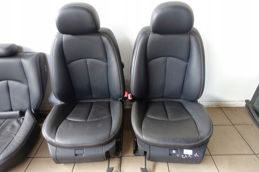 фото №5, Mercedes w211 kombi сидіння оббивка шкіряний сидіння шкіра e-klasa lift