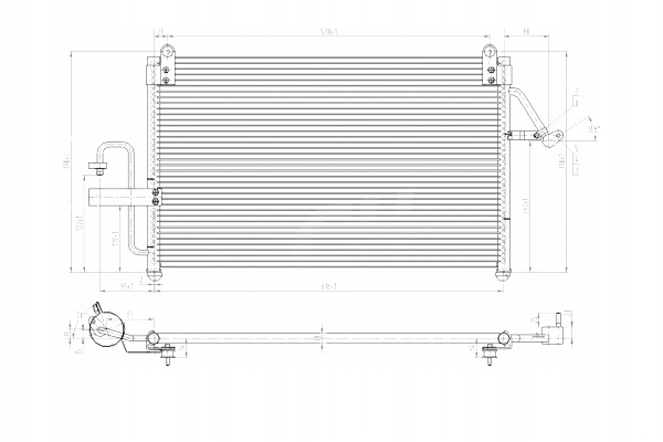фото №2, Конденсатор конденсатор кондиционера nubira 97- hart