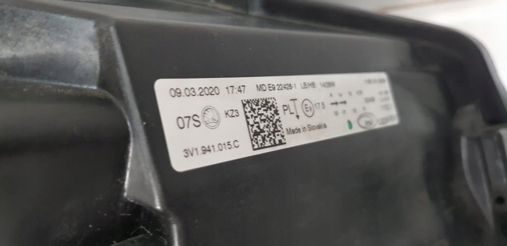 фото №9, Skoda superb iii 3 lift лампа ліва full led 3v1941015c