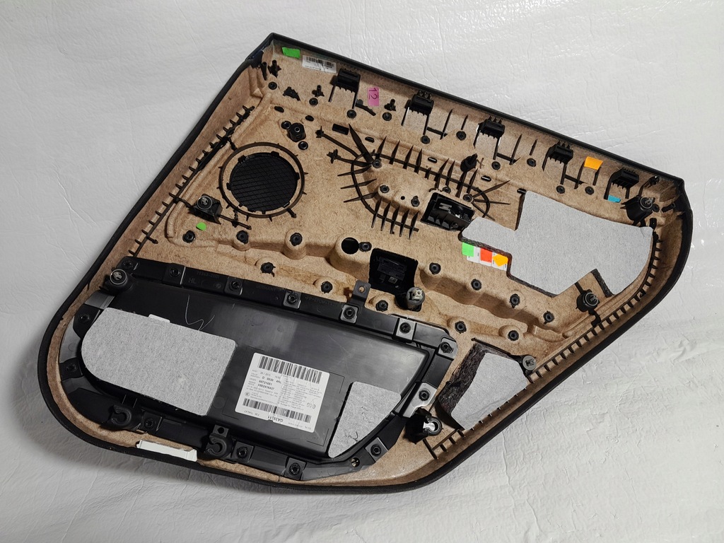 фото №7, Bmw 4' f36 обшивка двері лівий задня m-pakiet niebieska nić молдинг стьобані