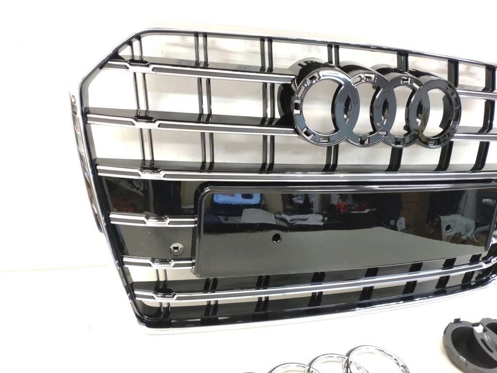 фото №11, Решётка радиатора решётка радиатора радиатора audi a6 c7 lift 2014-18 pdc хром s6 look s-line