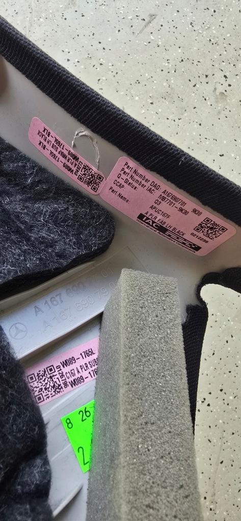 фото №6, Mercedes w167 gle блок двигателя средний защита обшивка левый a1676907701