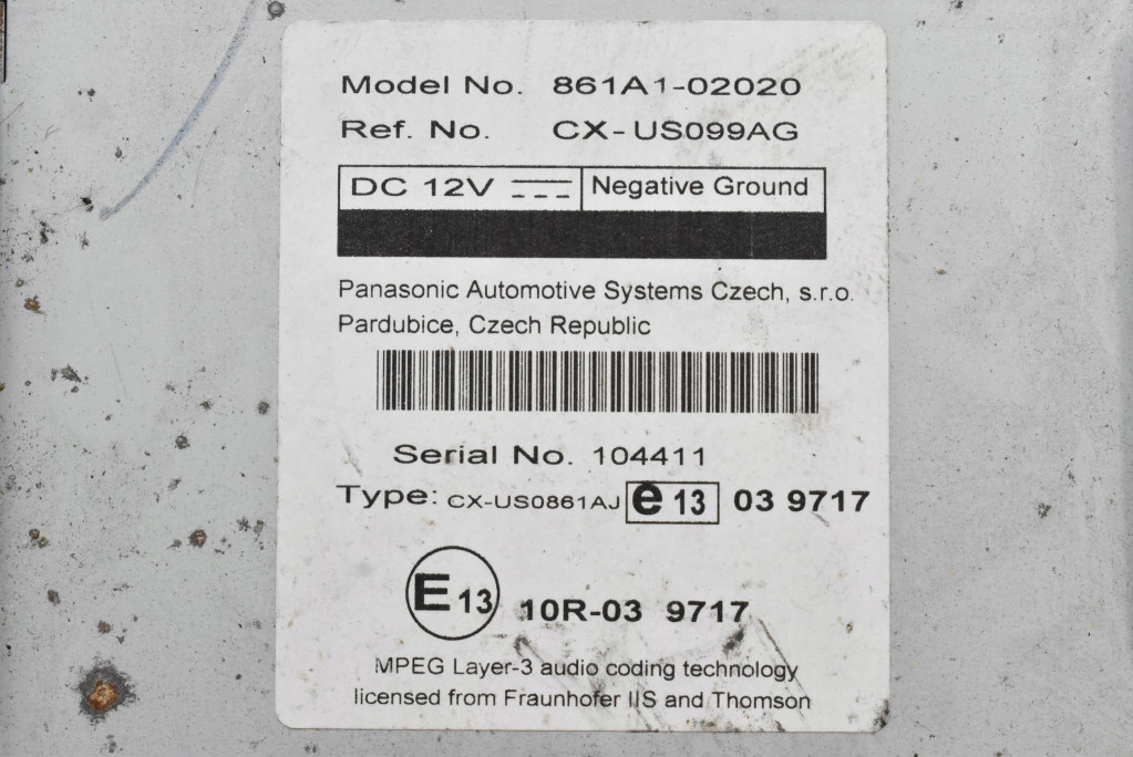 фото №7, Блок управления модуль мультимедийный 861a1-02020 toyota verso 1 i 09-13