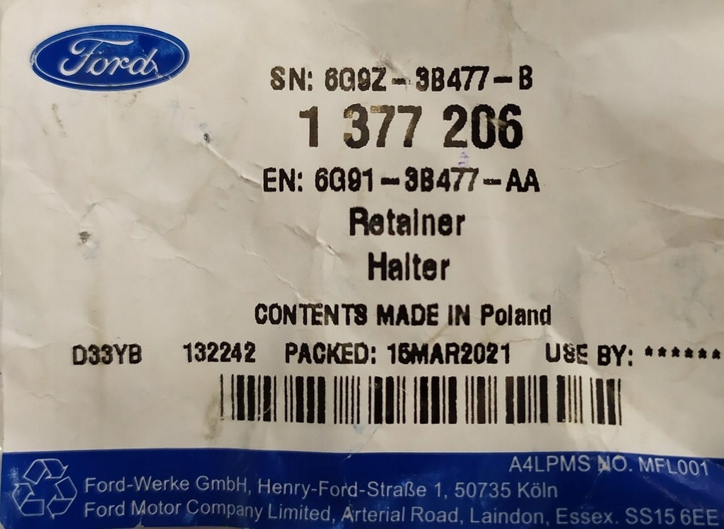 фото №5, Болт ступица колеса шарнир полуось mondeo - ford оригинальный номер