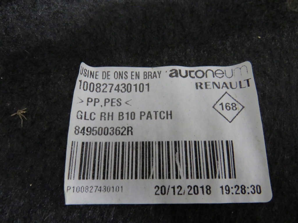 фото №3, Обшивка багажника правый renault zoe