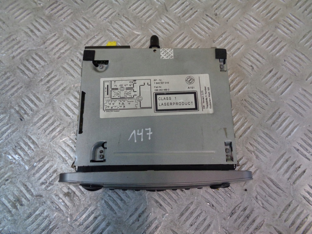 фото №3, Радио cd 7645327316 alfa romeo 147 lift 04-