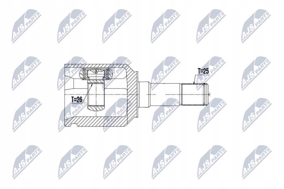 фото №2, Npw-ar-007 nty шарнір внутрішній alfa romeo 156 1