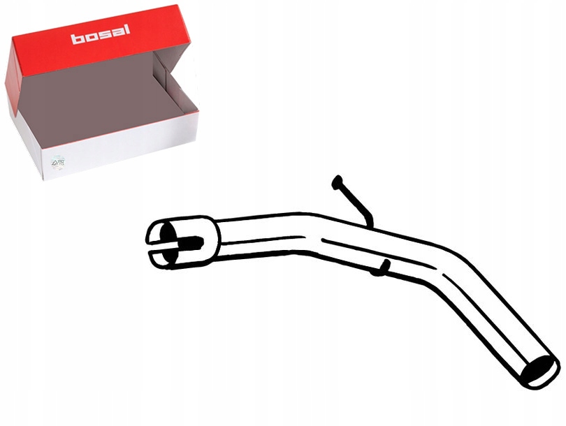 фото №1, Труба вихлопна середина dacia sandero ii 0.9 0.9lpg 10.12- bosal