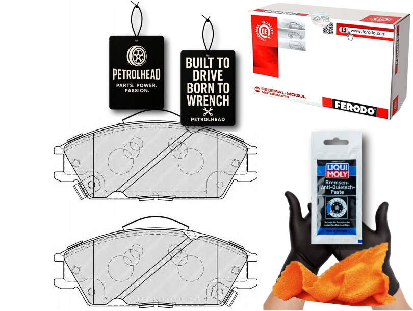 фото №1, Тормозные колодки тормозные honda accord ii hyundai accent ac #petrolhead pro+ kit3