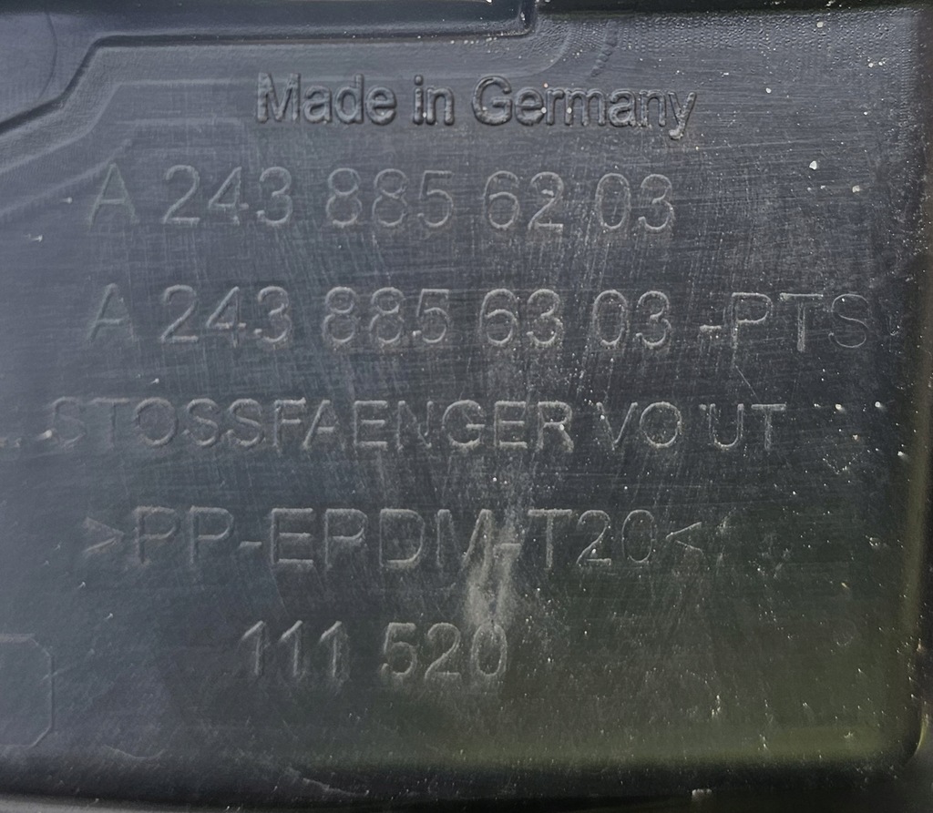 фото №12, Dół бампера бампер mercedes eqb h243 243 2021- перед передний x243