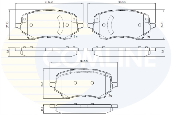 фото №1, Гальмівні колодки гальмівні comline /перед/ ford puma 19-