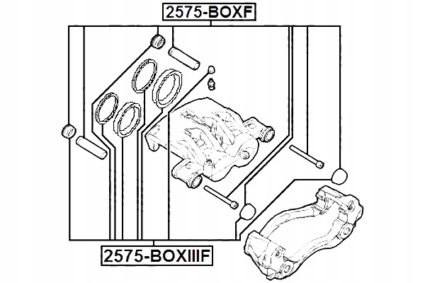 Набір napr. prow.zacisku citroen, fiat febest 2575-boxf в Україні
