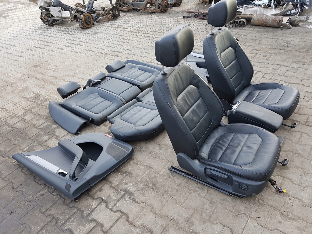 фото №7, Vw passat b7 sedan сиденья кожаный заднее сиденье