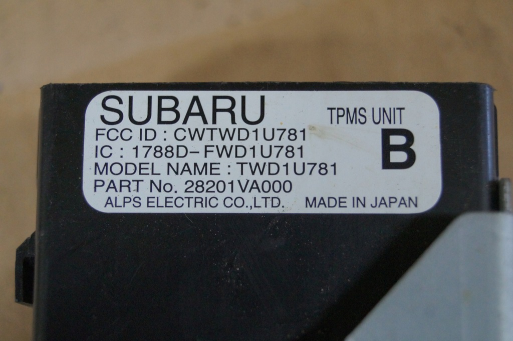 фото №5, Датчик тиску w шинах subaru wrx sti