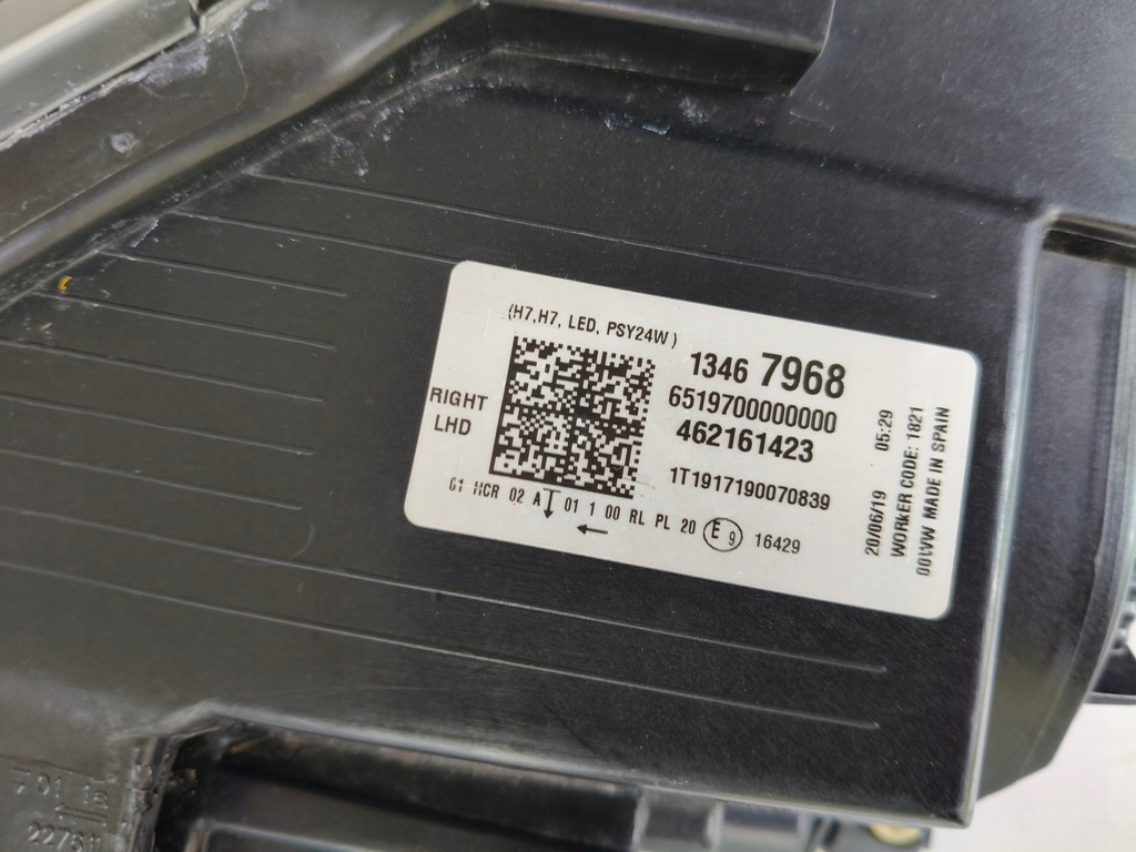 фото №8, Лампа правая фара opel crossland x 16- led