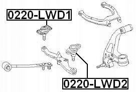 фото №2, Шаровая опора рычага nissan skyline gtr gt r32 r33 r34