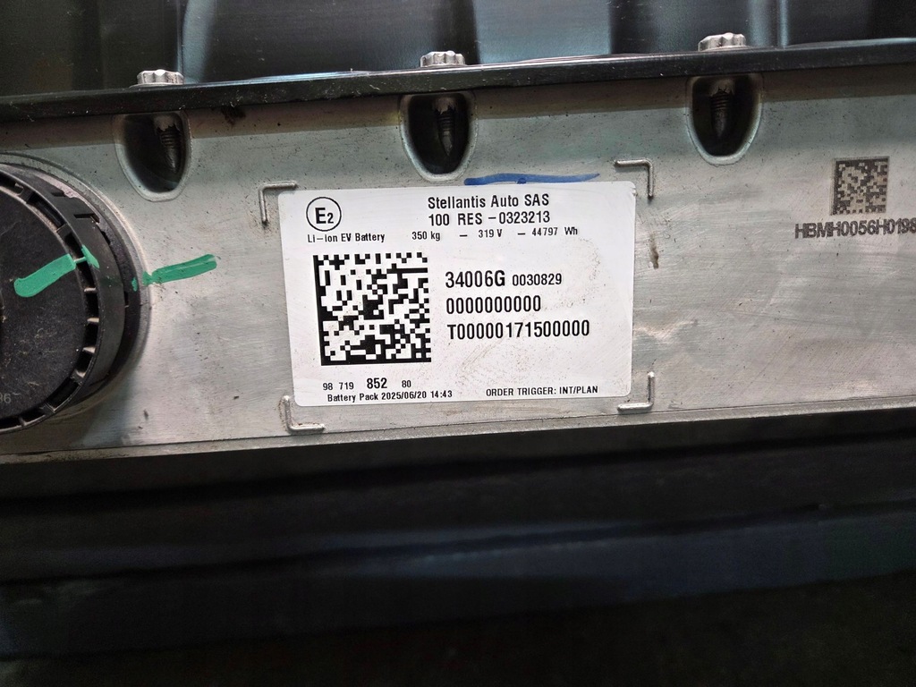 фото №11, Cfd 621 аккумулятор 44kwh citroen e-c3 iv oem 9871985280 9855324380