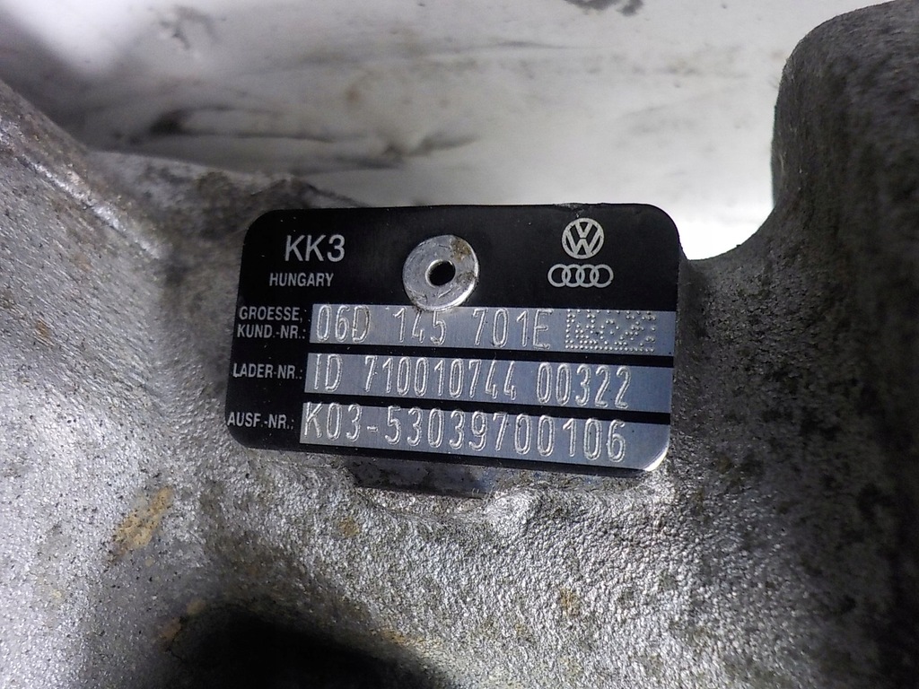 фото №8, Audi a4 b7 2.0 tfsi турбонагнітач турбіна 06d145701e