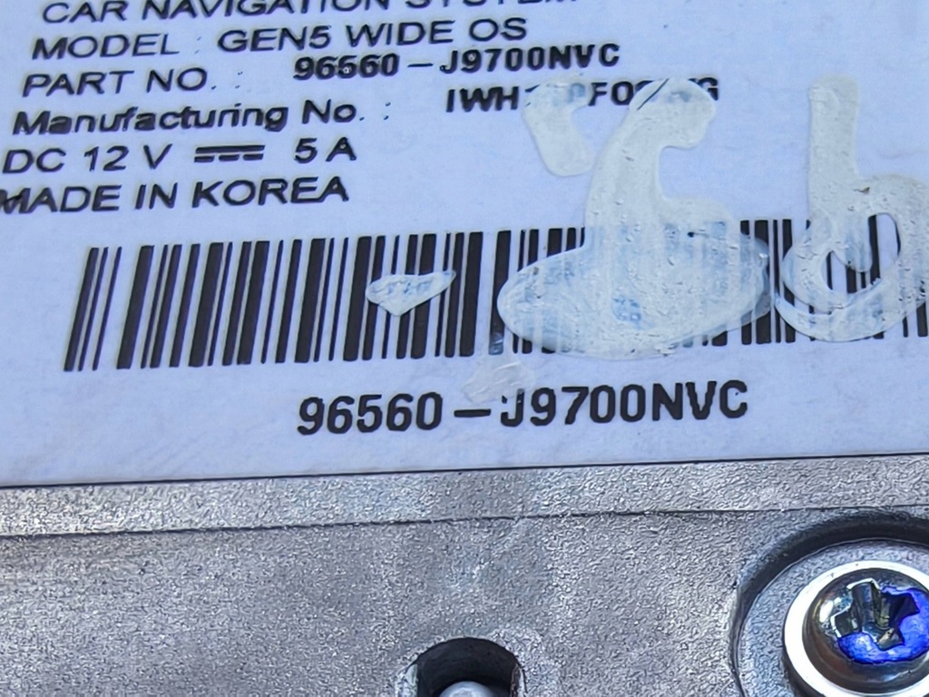 фото №8, Радио навигация navi hyundai kona 96560-j9700nvc