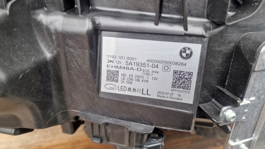 фото №14, Лампа перед права full led ксенон bmw 4 m3 m4 g22 g23 комплектна europa