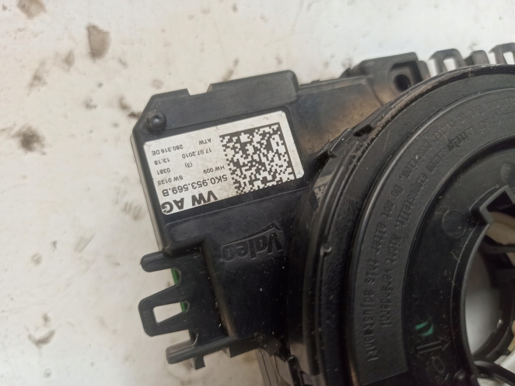 фото №8, Skoda octavia ii superb датчик kąta поворота лента подушка безопасности 5k0953569b