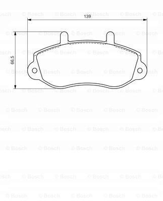 Bosch тормозные колодки тормозной. renault master 98- с Разборки