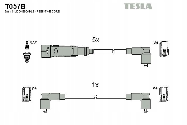 фото №1, Набор трубопровод зажигания tesla t057b