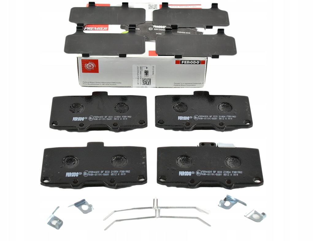 фото №1, Ferodo тормозные колодки тормозные перед fdb1982 nissan skyline r32 2.5 rb25deh