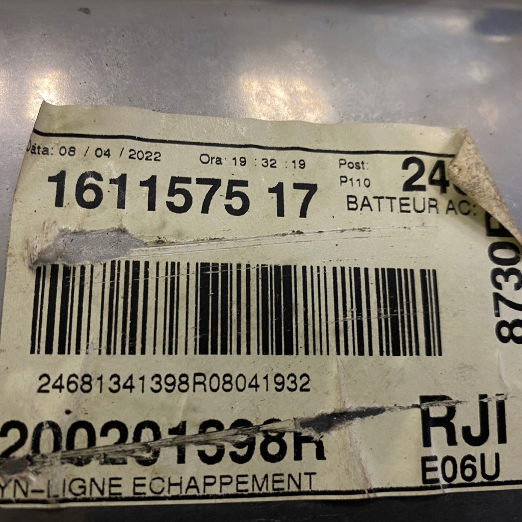 Гаситель катализатор dacia jogger 1.0 tce 208021717r с Разборки