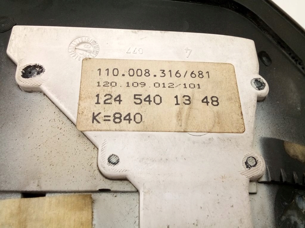 Mercedes w124 панель приборы спидометр 1245401348 Оригинал