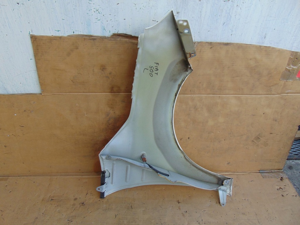 фото №11, Крыло левый перед fiat 500 2007- белый