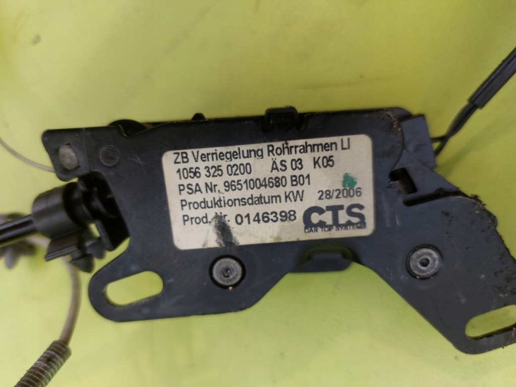 фото №11, Скло задня задня peugeot 307 cc 2003-2008 ezwd механізм амортизатори