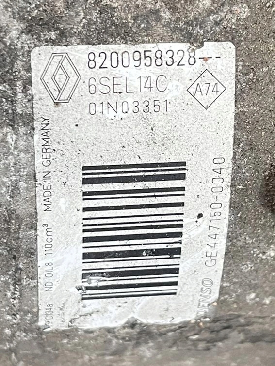 фото №6, Компресор кондиціонера renault megane iii scenic iii 8200958328