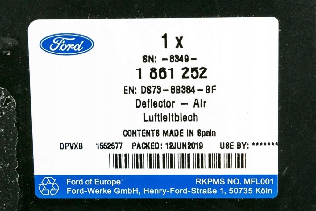 Накладка нижняя двигателя ford mondeo mk5 2014- в Украине