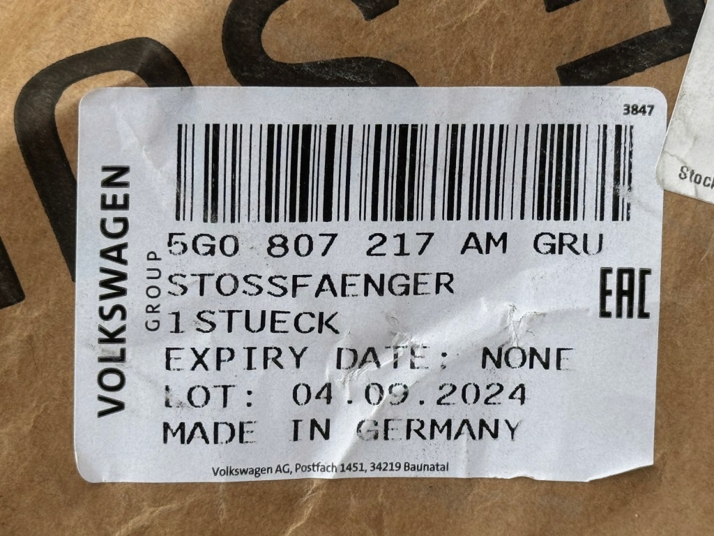 фото №6, Vw golf vii r-line бампер перед 5g0807217am