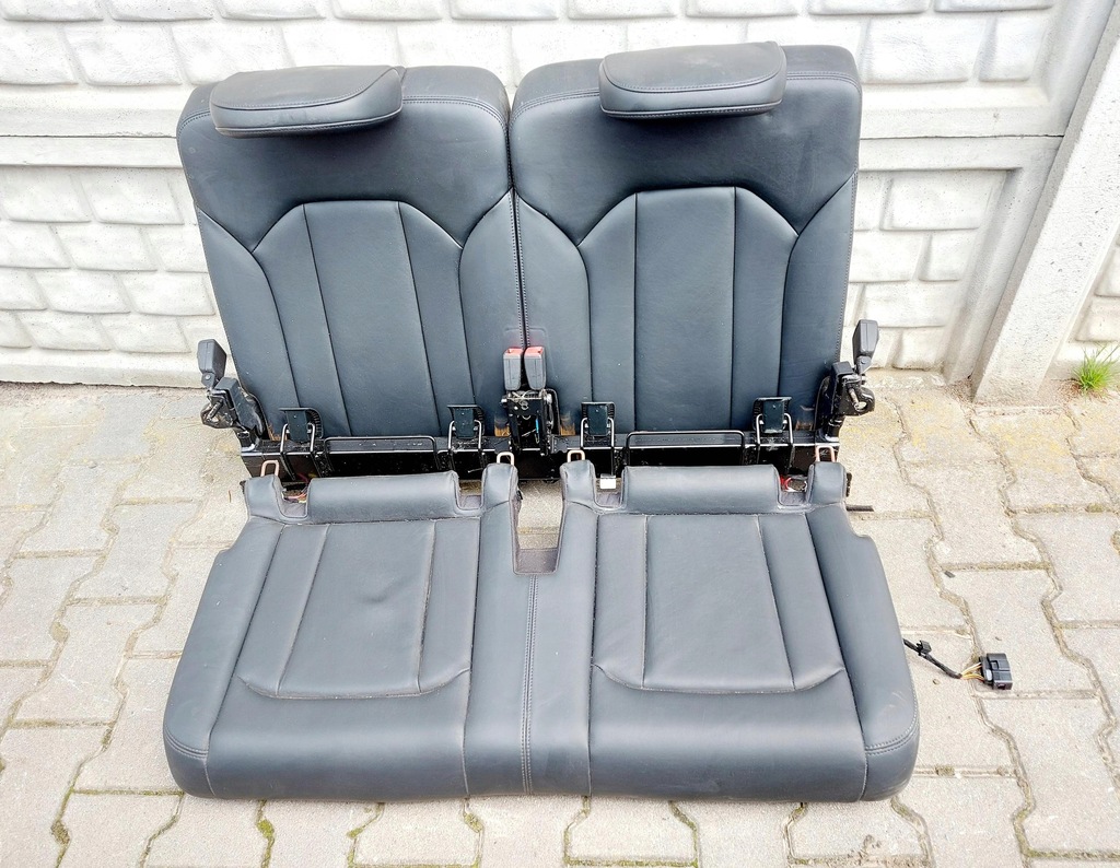 фото №10, Audi sq7 q7 4m 17r. сиденья заднее сиденье кожа s-line 7-osób 4m0959851b