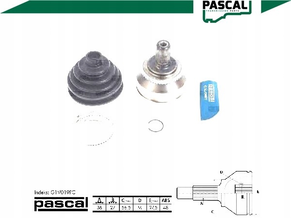 фото №2, Pascal набор шарнир приводной volvo c30 1.6