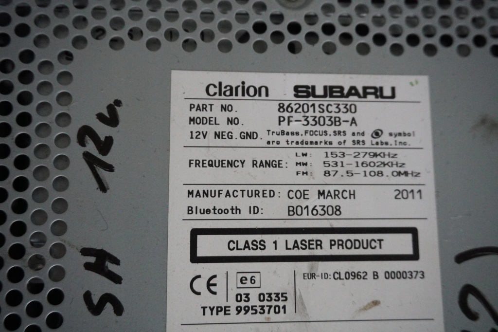 фото №4, Subaru forester sh радиопроигрыватель навигация gps 86201sc330