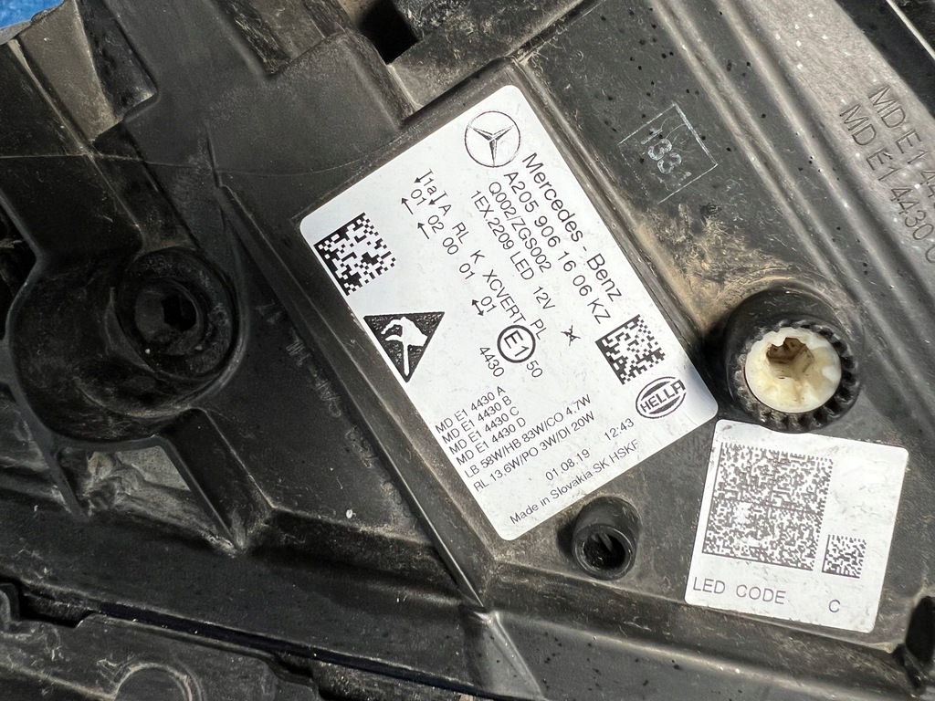 фото №5, Mercedes cklasa w205 lift правая лампа multibeam