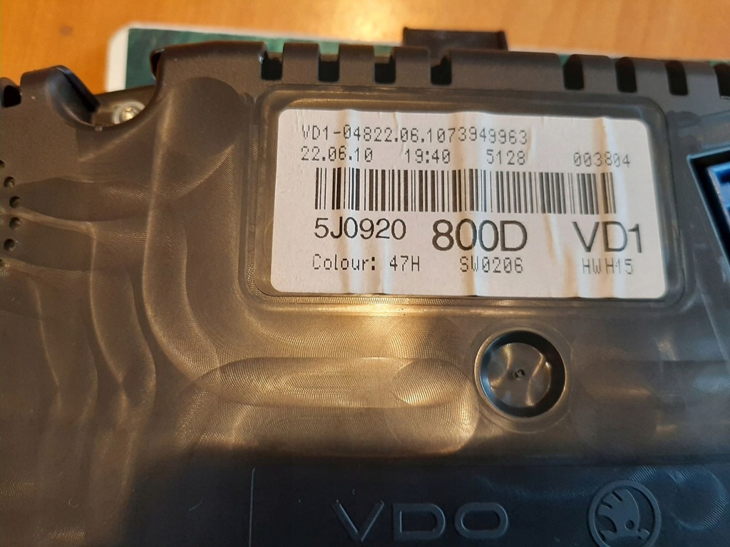 фото №7, Лічильник skoda fabia ii 1,6tdi 5j0920800d europa