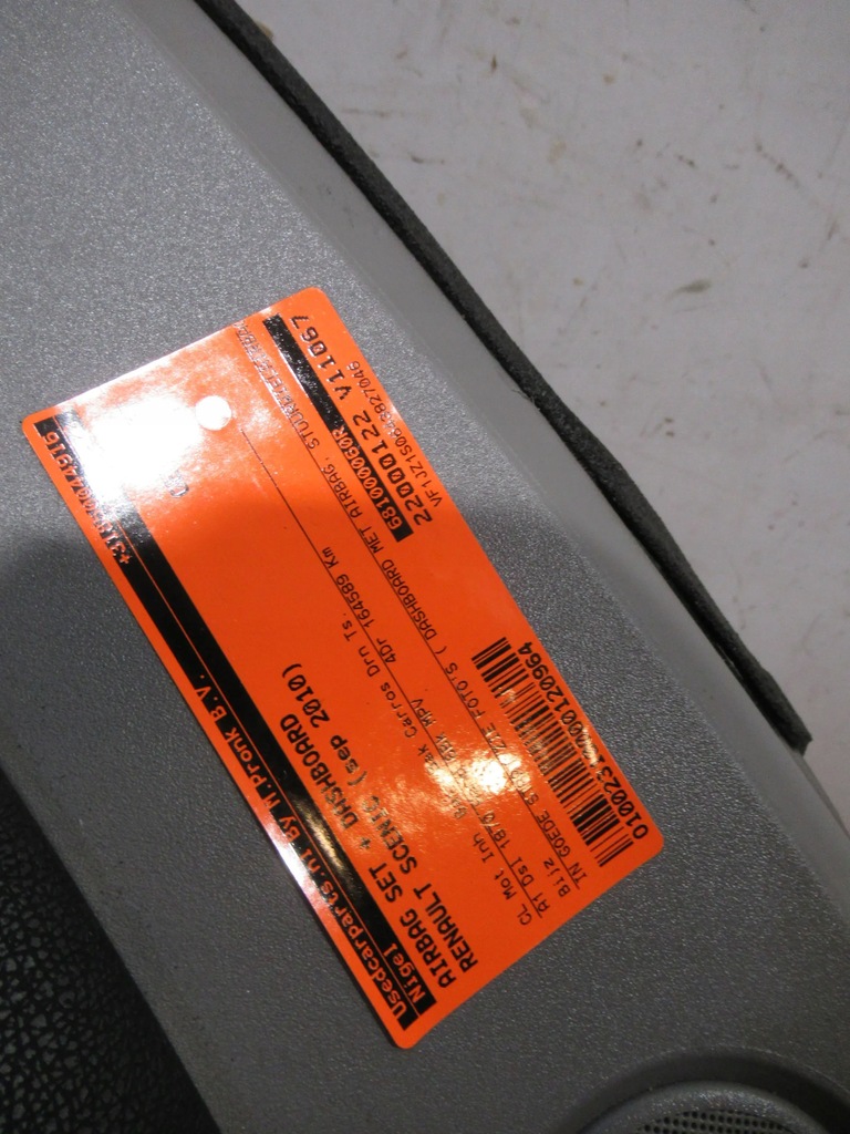 фото №10, Приборная панель подушки безопасности renault scenic iii