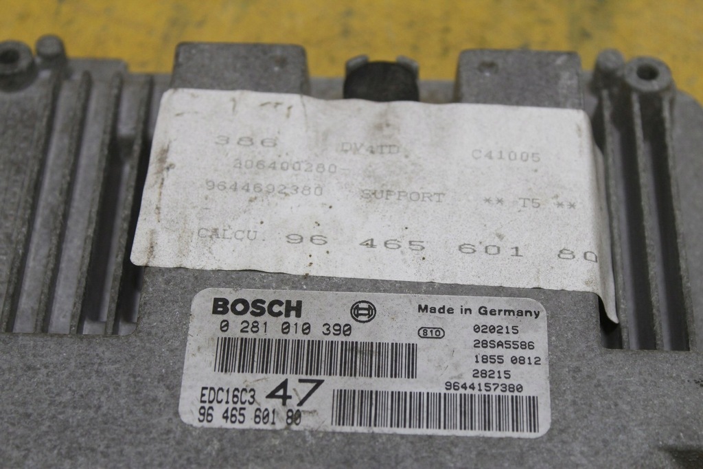 фото №6, Блок управления двигателя peugeot 307 2.0 hdi 9646560180
