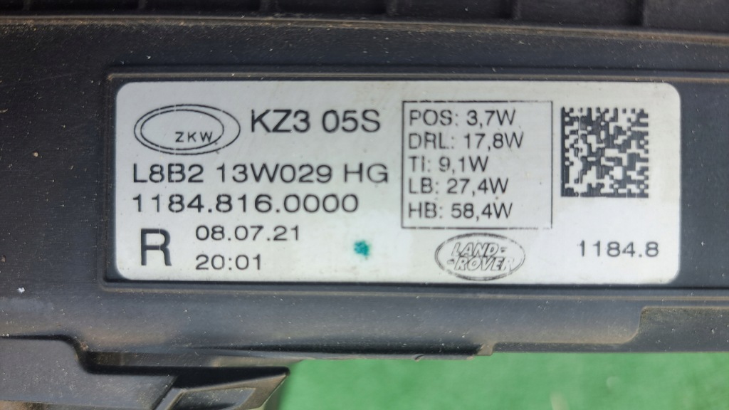 фото №5, Land rover defender 2 ii full led лампа передняя kpl