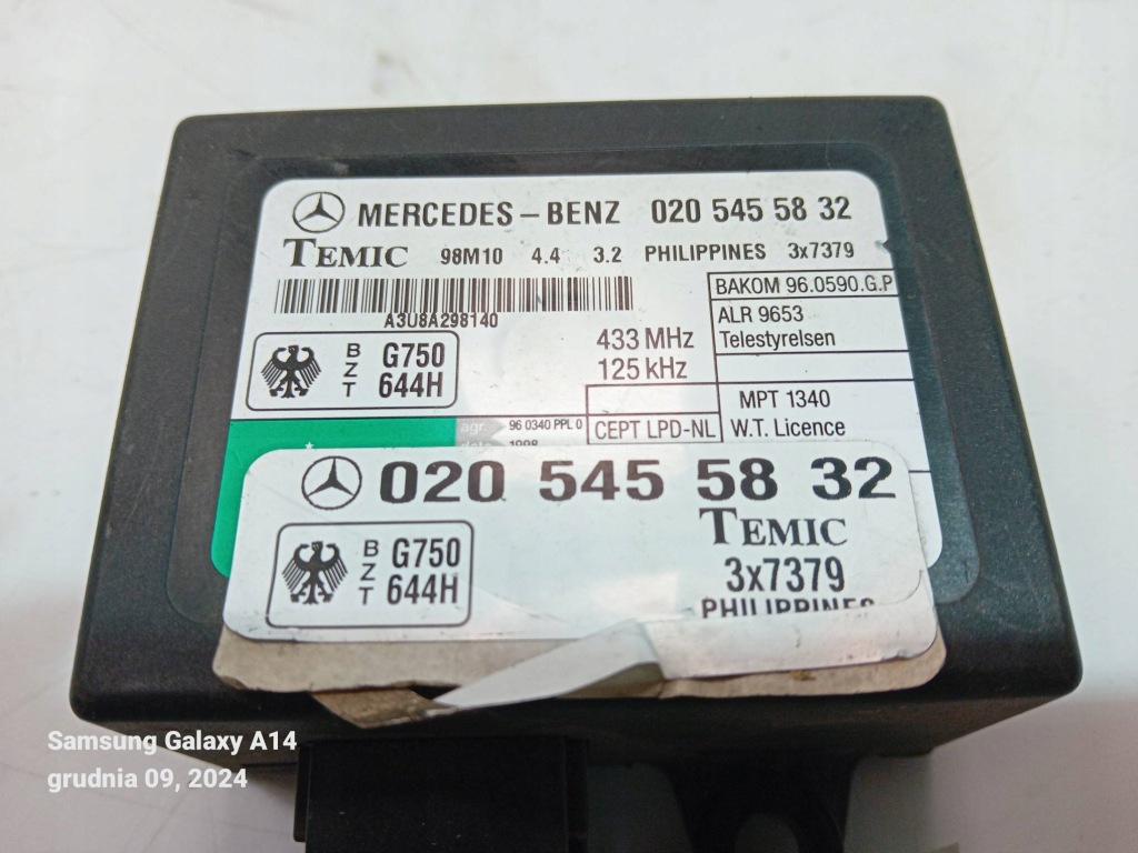 фото №4, Модуль иммобилайзер 0205455832 mercedes vito w638