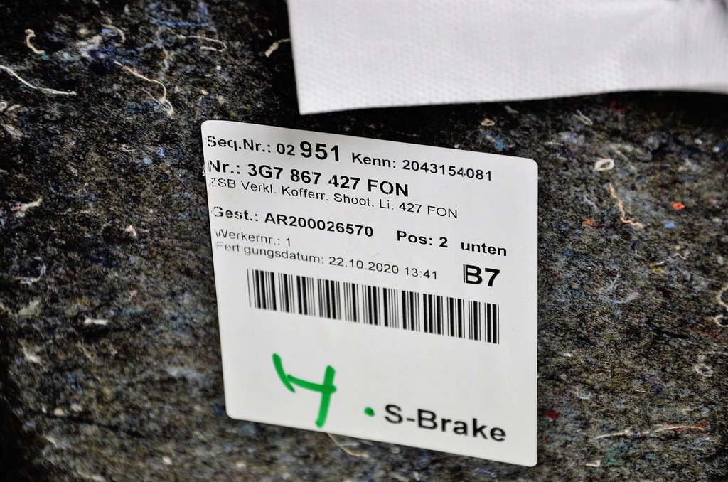 фото №7, Vw arteon fl shootingbrake обивка багажника 3g7